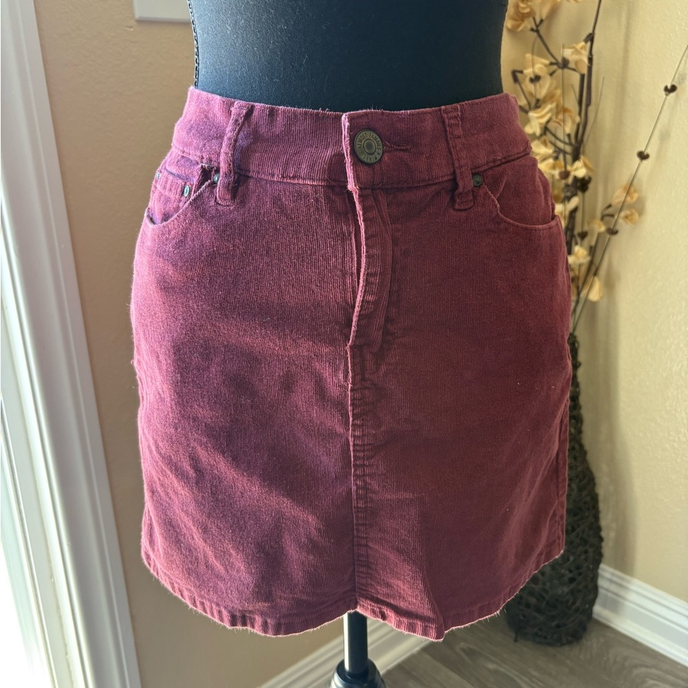 Almost Famous Deep Red Mini Skirt